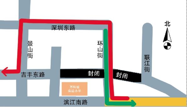 交管部门:吉丰东路、松江路有新交通管制